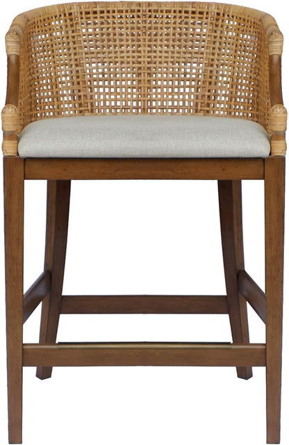 Martha Stewart Farmhouse Counter Height Bar Stools, Handcrafted Rattan Counter by MarthaStewart