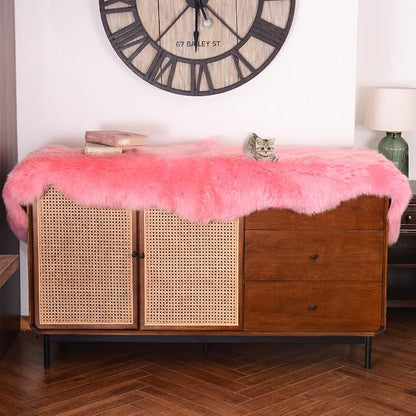 IRIWOOL Premium Genuine Fur Sheepskin Rug Real Australia Sheepskin Natural - Image 3