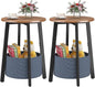 sthmec Small Round Side End Table Set of 2 by Unknown