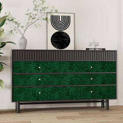 Vintage Green Velvet Flocking Liner - Image 4