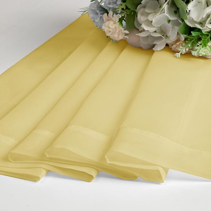 Yellow Sheer Curtains 78 Inches Long 2 Panels, Gauzy Light Filtering Breathable - Image 8