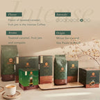 ORFEU - Special Coffee Intense - Drip Sachet - 100% Arabica Coffee, Dark Roast, Aroma of Toasted Caramel & Fruit Jam, Low Acidity, Made In Brazil, Velvety Body - 10 Units, 100g