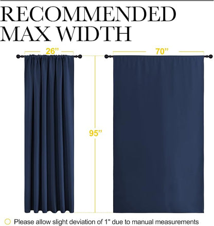 NICETOWN Living Room Curtains, Home Decorations Thermal Insulated Solid Rod - Image 7