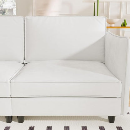 Ball & Cast 107.8" Large 4-Seater Modular Sectional Sofa Bed - Image 6