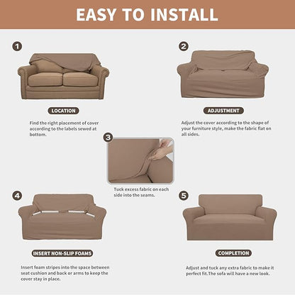 Easy-Going 100% Waterproof Couch Cover, 3 Cushion Oversized Sofa Cover | - Image 5