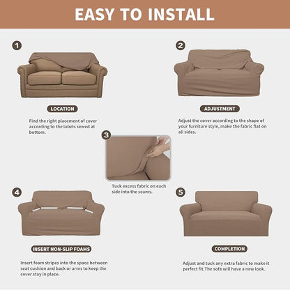 Easy-Going 100% Waterproof Oversized Loveseat Cover, Couch Cover - Image 5