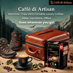 Caffè di Artisan Liquid Coffee Pods – Premium Single-Serve for Cold Brew, Iced & Hot Coffee – Machine-Free, Eco-Friendly, Ready in Seconds. Rich Raro Arabica, Medium Roast with Frother – 24 Count.