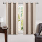 MIULEE 100% Blackout Linen Curtains by MIULEE