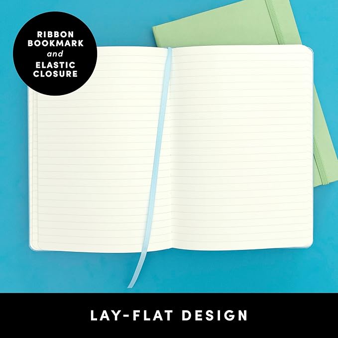 PAPERAGE Lined Journal Notebook, (Marigold), 160 Pages, Medium 5.6 in x 8 in - 100 GSM Thick Paper – Hardcover Journaling Notebook for Work, School & Note Taking