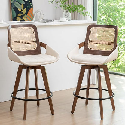 Set of 2 Mid Century Modern Counter Stools by KUNZENTLIVING