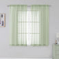 Simplebrand Rod Pocket Top Solid Voile Sheer Curtains by Simplebrand