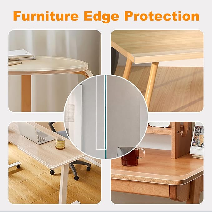 Corner Protectors Baby Proofing, 2 in x 6.6ft Clear Edge Protector Strip - Image 7