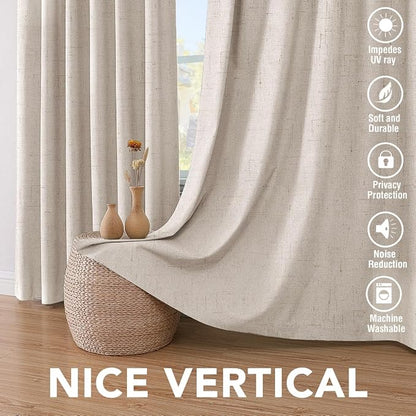H.VERSAILTEX Polyester Blackout Curtains 96 Inches Long, 100% Absolutely - Image 7