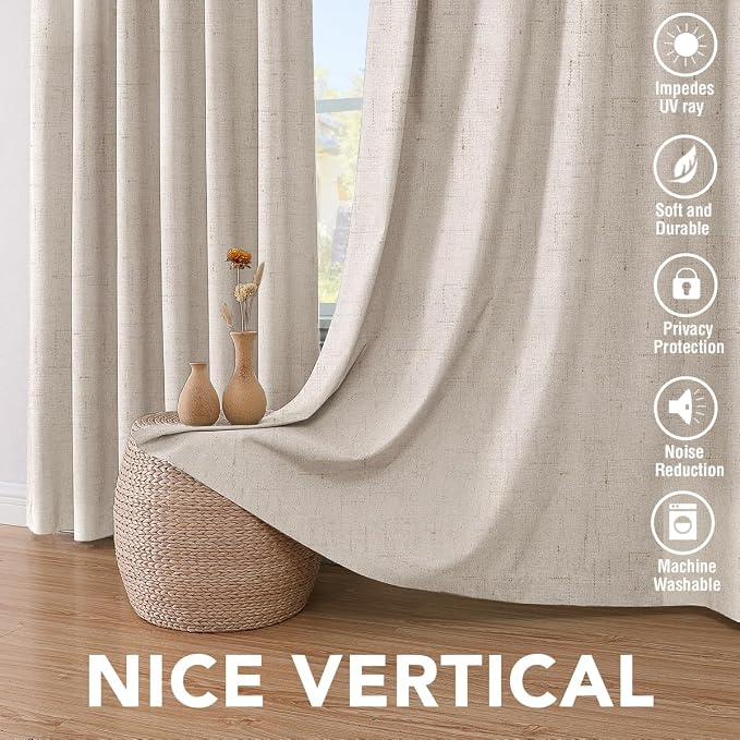 H.VERSAILTEX 72 inch Blackout Curtains, 100% Absolutely Blackout Thermal - Image 7