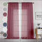 Sheer Curtains 96 Inch Long, Elegant Sheer Curtains by OWENIE