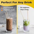 HAY! Stir, Natural coffee stir sticks, fully compostable made from wheat stems, our stir sticks are ideal for hot and cold beverages, 7.75'' pack of 500.