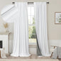 Blackout Curtains 108 Inch Long 2 Panels Burg Sound Curtains Noise Reducing by Pitalk