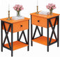 VECELO Nightstands Set of 2, Modern Bedside End Tables, Night Stands by VECELO