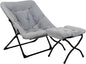 Comfy Saucer Chair for Adults, Soft Faux Fur Bedroom Chair by MordchilHF