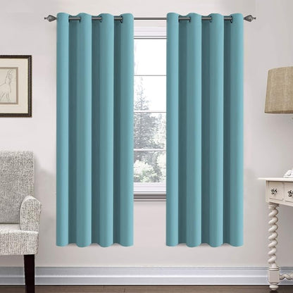 H.VERSAILTEX Insulated Thermal Blackout 52 x 72 Inch Long Curtain Panels Pair by HVERSAILTEX