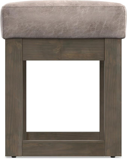 SIMPLIHOME Milltown Small Ottoman Bench - Image 10