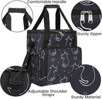 cat animal cartoon Coffee Maker Carring Bag Travel Carrying Storage Tote Bag Compatible with Keurig K-Mini or K-Mini Plus Portable Single Serve Coffee Brewer Case with Pockets for K-cup Pods