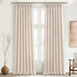 Unique Thick Natural Linen Pleat 86 Inch Curtains 2 Panels Set by PleatedDrapes