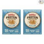 Krusteaz Protein Pancake Mix, Buttermilk Pancake Mix, 100% Whole Grain Flour & 15g of Protein Per Serving, Also Makes Waffles, Just Add Water (1.25 Pound (Pack of 2))