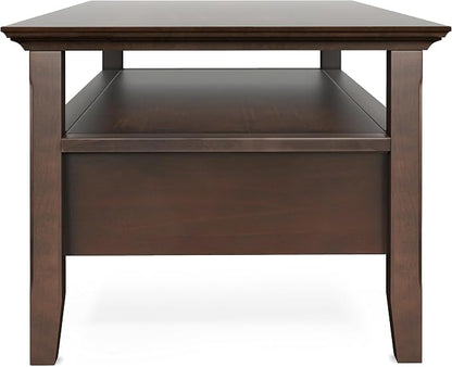 SIMPLIHOME Acadian Solid Wood Transitional-Style 48-inch Wide Coffee Table - Image 11