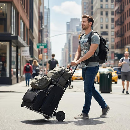 Leeyoung Folding Hand Truck and Dolly, 264 Lb Capacity Heavy-Duty Luggage - Image 2