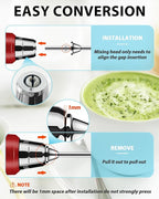 Milk Frother Rechargeable Handheld-Electric Whisk 3 Speed Adjustable, Frother Wand Coffee with 3 Stainless Whisks, Electric Foam Maker, Drink Mixer Blender for Latte Cappuccino Matcha Egg