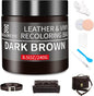 Leather Recoloring Balm, 8.5oz Leather Color Restorer, Dark Brown Leather by SHADAIWUYU