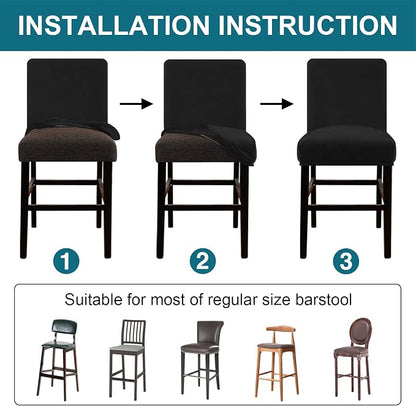 Turquoize Bar Stool Covers 4 Pack Bar Stool Covers - Image 5