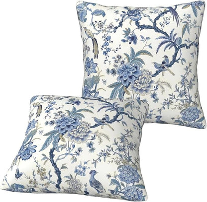 Chinoiserie Blue and White Pillow Covers 20x20 in Set of 2 - Image 9