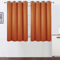 Orange Blackout Curtains 52 x 54 Inch Length/Set of 2 Curtain Panels/Thermal by Lemomo