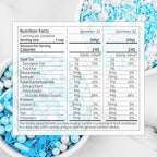 Edible Blue Sprinkles For Cake Decorating, Snowflake Sprinkles, Edible Stars, Sprinkle Mix for Cupcake Toppers, Ice Cream Toppings, Celebrations Wedding Baby Shower Birthday Party.(120g/4.2oz)