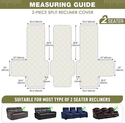 TAOCOCO 100% Waterproof Recliner Sofa Cover, Non Slip Split Couch Covers - Image 2