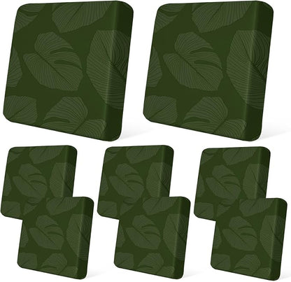 8Pcs Patio Cushion Covers Stretch Outdoor Furniture Protector Slipcovers | by pickyNproud