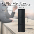 portable coffee maker15 Bar Mini Coffee Maker USB-C & Car Charger, Lightweight Espresso Maker Black