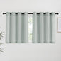NICETOWN Sage Green Linen Kitchen Curtains 36 inch Length, Decorative Thick by NICETOWN