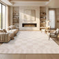 GarveeHome Beige Checkered Rug 6x9 Area Rugs Living Room Checkerboard Rug | by GarveeHome