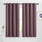NICETOWN Dry Rose Bedroom Curtains 63 inch Length 2 Panels Set, Solid Thermal by NICETOWN