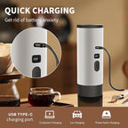 3-in-1 Portable Coffee Maker, Espresso Machine, Self-Heating Travel Coffee Maker Compatible with NS, DG Pods & Ground Coffee, Small Mini Espresso Machine for Car Camping, Hiking With Stand (white)