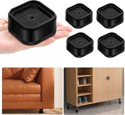 shouwuhho 4 Pack Furniture Risers Adjustable Bed Risers Heavy Duty Lifts Height - Image 8