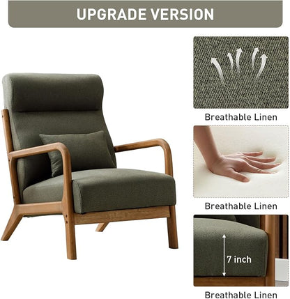 ANJ Mid Century Modern Accent Chair - Image 3