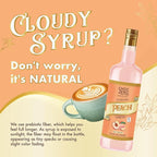 ChocZero Peach Syrup – Sugar Free Flavoring Syrup for Coffee, Tea & Cocktails – Keto Friendly, Low Carb, No Sugar Alcohols, Vegan & Gluten Free – 25.4 Fluid Ounces