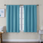Simplebrand Ava Turquoise Short Blackout Curtains by Simplebrand
