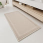 RESARE Waffle Bathroom Runner Rugs, Non Slip Boho Bath Mat 24x48 Pale Beige | by Resare