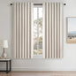 Topfinel 78 Inch Long Linen Blackout Curtains 2 Panels Set by Topfinel