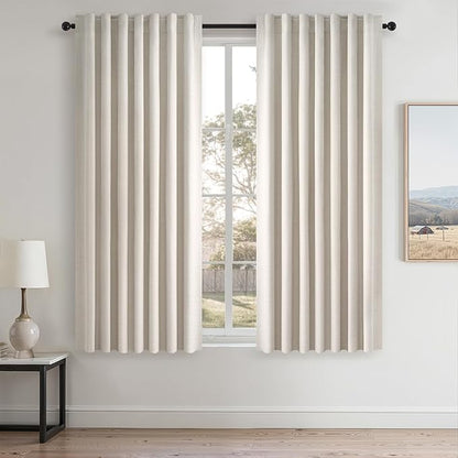 54 Inch Long Blackout Tiers Curtains by Topfinel